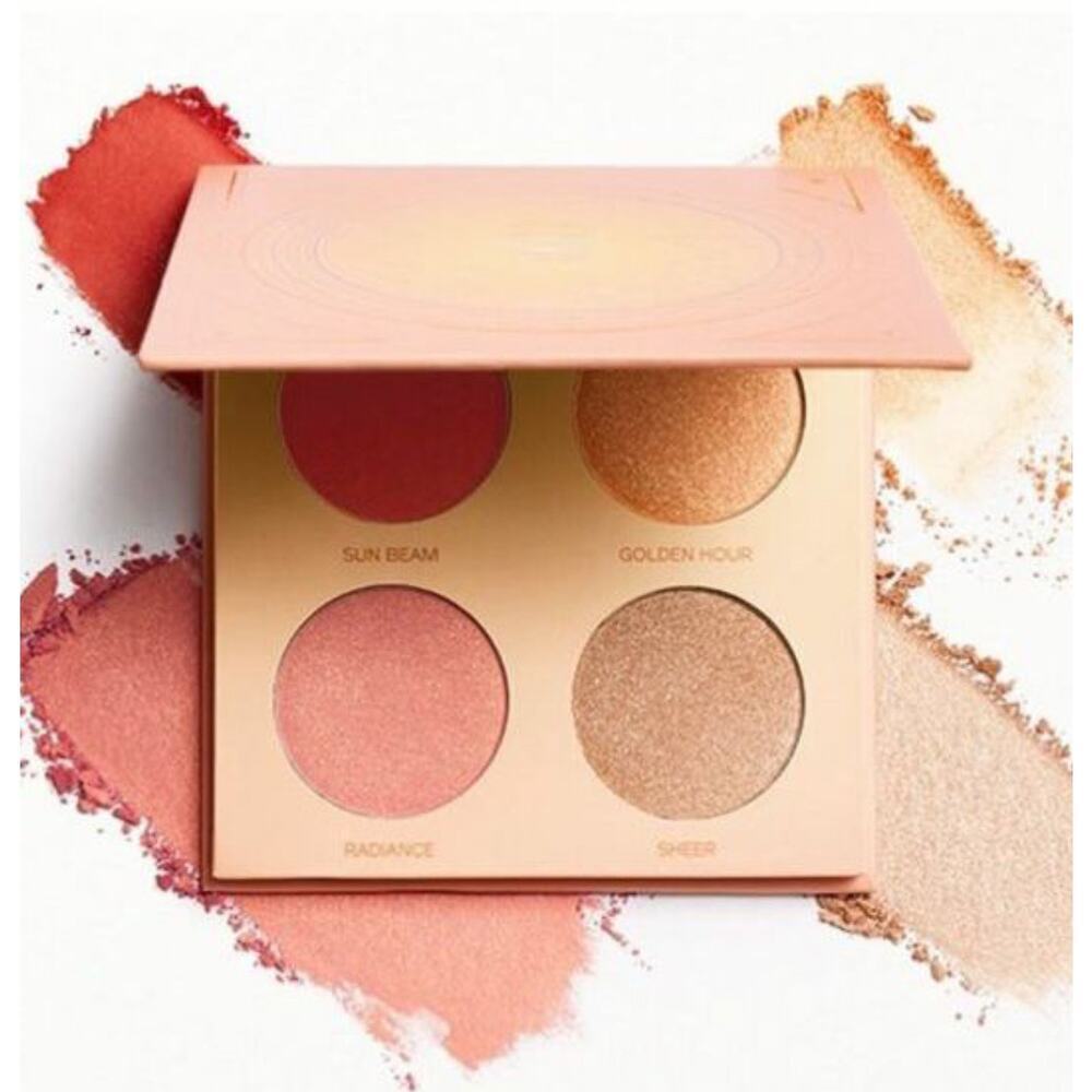 Hipdot Sun Goddess 4 Shade Face Palette Blush Highlighter Vegan New